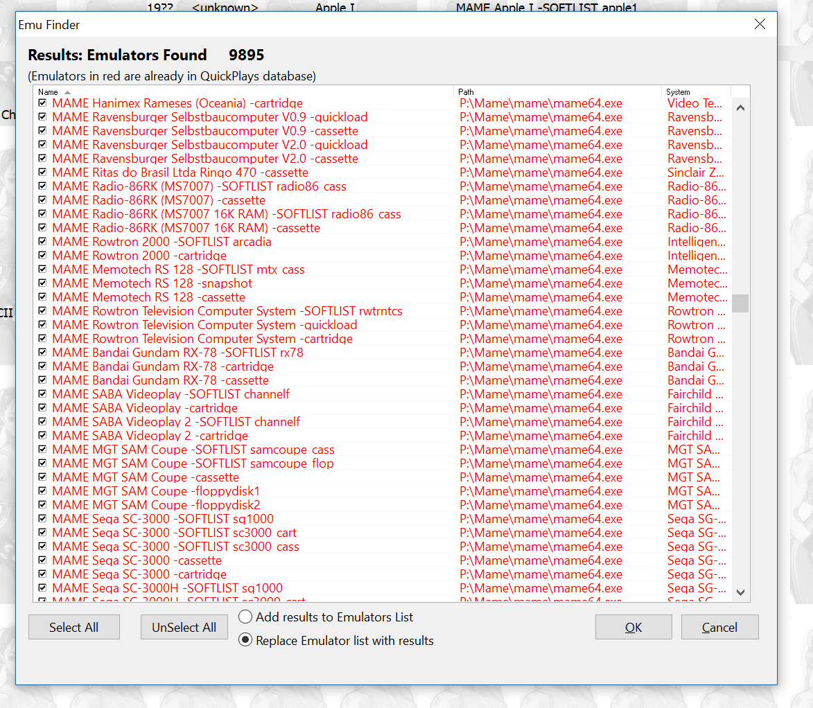 Efind the MAME / RetroArch Emulators